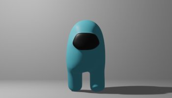 3D among us warna biru