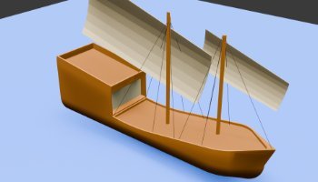 3D Kapal Jong Jawa abad-8