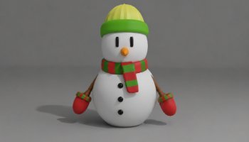 3D Karakter Snowman Stumble Gusy