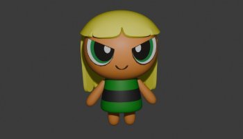 3d karakter the powerpuff girls