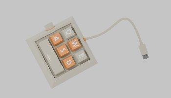 3D Model Mini-Keyboard - Portfolio #6