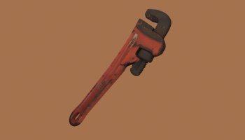 3D Model Pipe Wrench - Portfolio #118