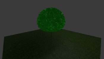 3D Model pohon low polly