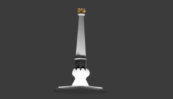 3D Model Tugas Tugu Banjarnegara