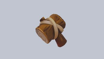 3D Model Wooden Hammer - Portfolio #16
