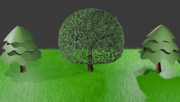 3D Pohon Low Polly