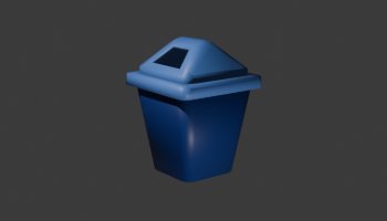 3D Tong Sampah Menggunakan Blender