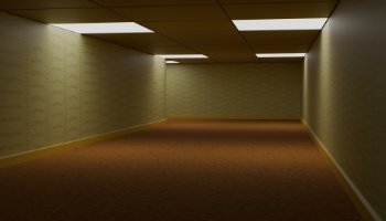 Animasi Berjalan di Backrooms (Blender)