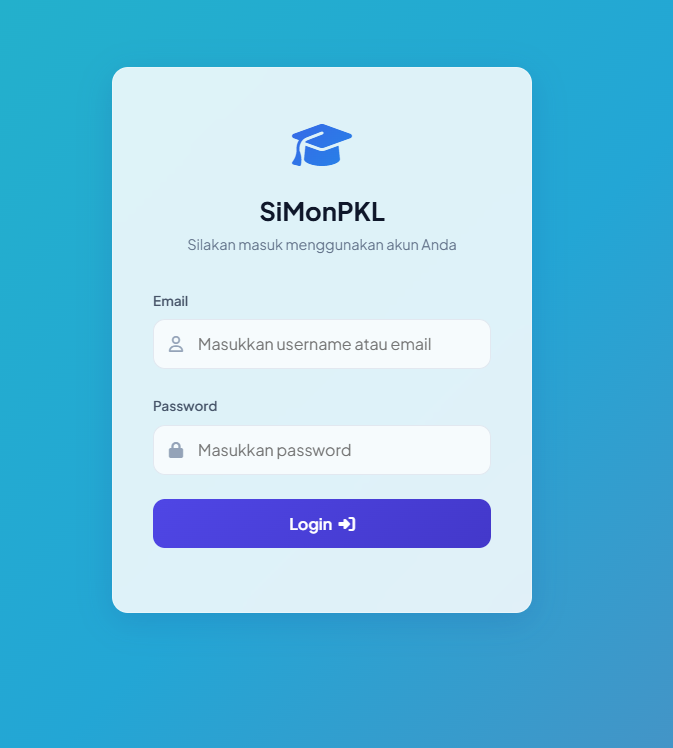 Website SiMonPKL Sistem Monitoring PKL