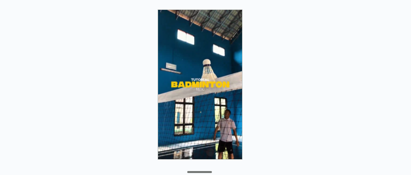 Vlog Tutorial Bermain Badminton