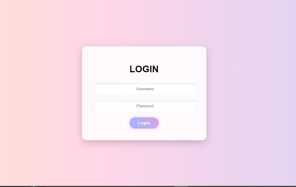 tampilan login
