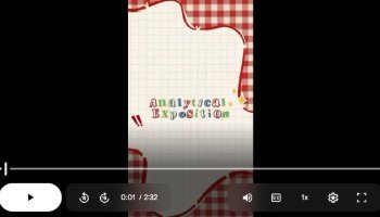 Analytical Exposition Video.
