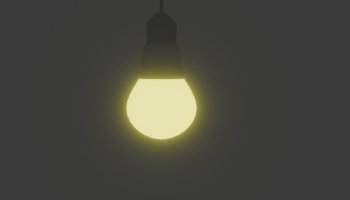 Animasi 3D Lampu Berkedip