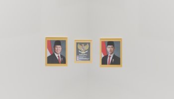 Bingkai Foto Kenegaraan 3D