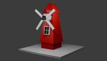 Blender 3D Kincir Angin