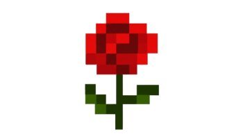 Bunga Mawar Cantik Pixel art