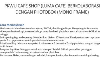 Cara Memasarkan Produk Luma Cafe