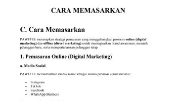 Cara Memasarkan Produk Usaha Pawffee