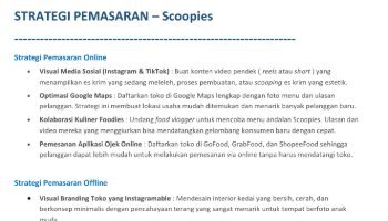 Cara Memasarkan Usaha Scoopies - PKWU