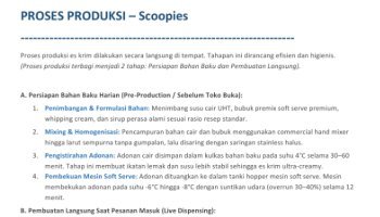 Cara Produksi Usaha Scoopies - PKWU