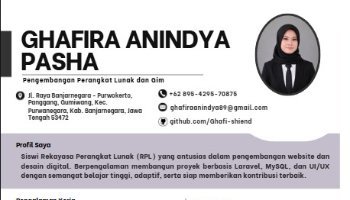 Curriculum Vitae dan Portofolio Digital