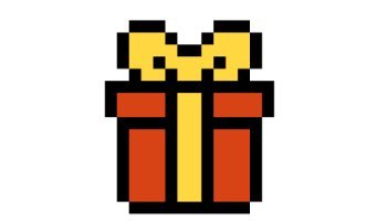 Cute Pixel Gift Box Icon