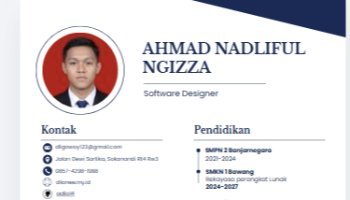 CV Ahmad Nadliful Ngizza Vol#2