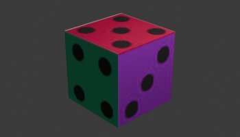 Dadu 3d uv