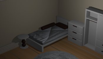 Desain 3D Basic Room Minimalis