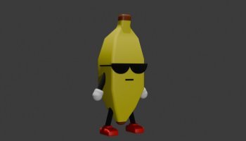 Desain Karakter Stumble Guys 3D Blender