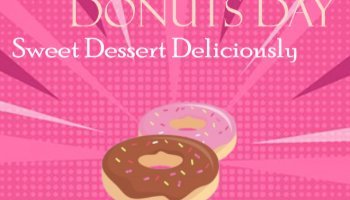Desain Poster Donuts Day Pink