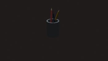 Desain Tempat Pensil 3D Blender