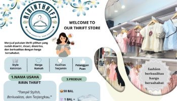 Flyer Business Plan Ririn Thrift Berkualitas