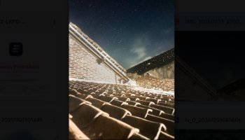 Fotografi Tekstur Atap Dan Bintang