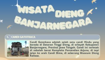 Infografis Wisata Dieng Banjarnegara - Canva