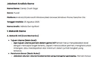 Jobsheet Analisis Game