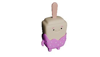 Karakter 3D Zilla Ice Cream