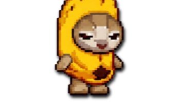 Karakter Banana Cat Bounce 2D