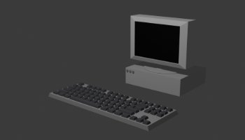 Komputer Jadul dan Keyboard