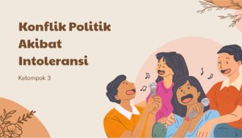 Konflik Politik Akibat Intoleransi