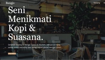 Landing Page Cafe Bangjo Space