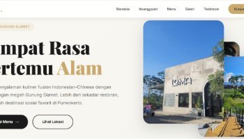 Landing page Loma Eatery and Social Space