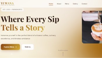 Landing Page Yuwana Coffee