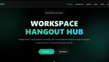 Landingpage Cafe Bento Kopi