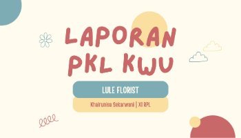 Laporan PKL KWU