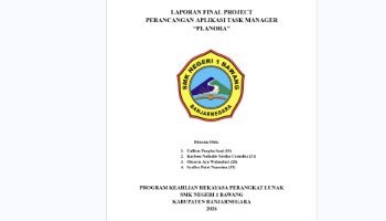 Laporan Praktikum Pembuatan Aplikasi Plannora