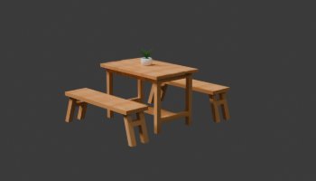 Meja Kayu Minimalis