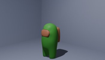 membuat karakter 3d among us