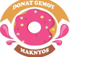 Membuat Logo Donat Gemoy Enak