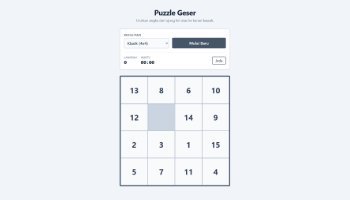 Mini Game 15 Puzzle - Portfolio #163